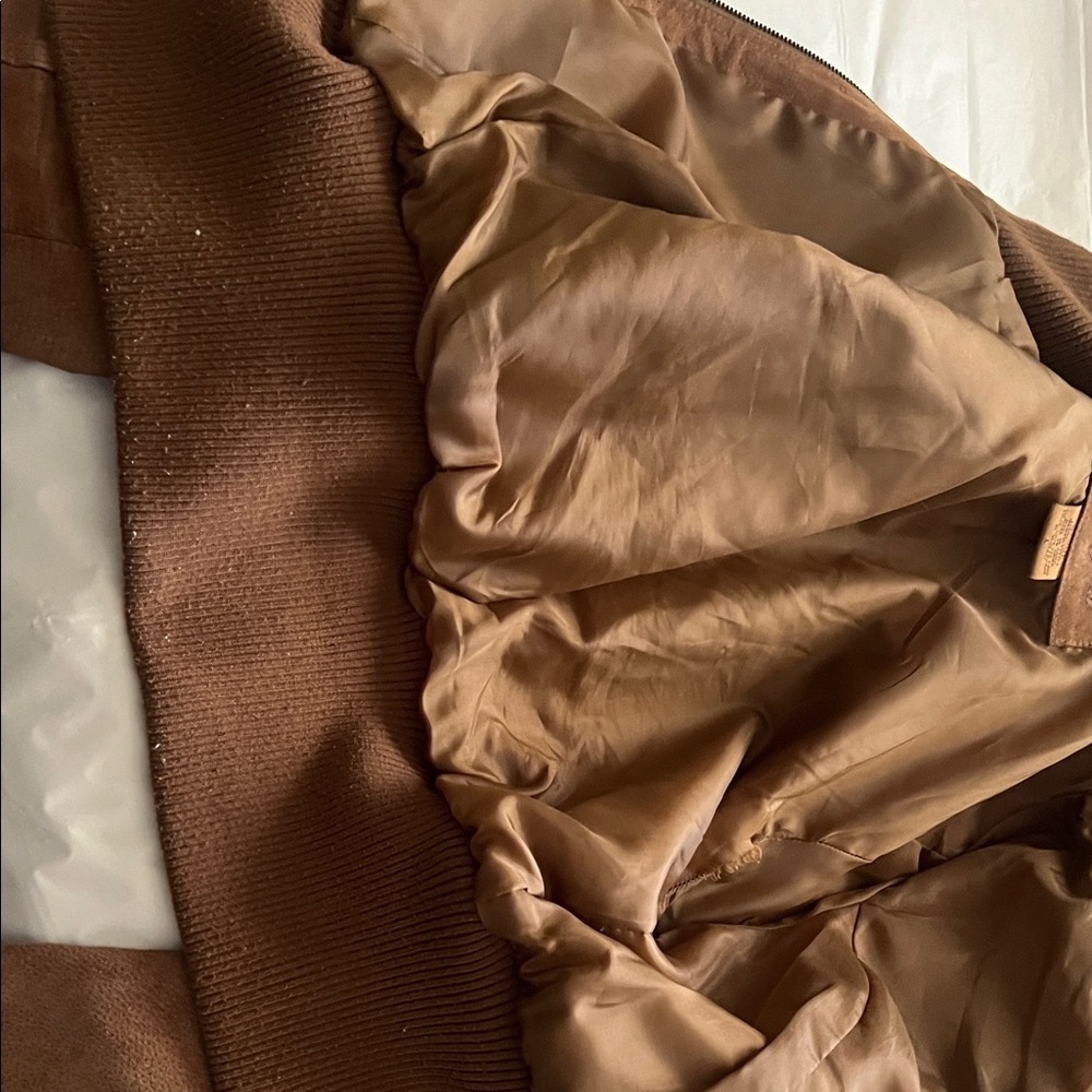 Brown Suede Women's Jacket - Picture 11 of 17